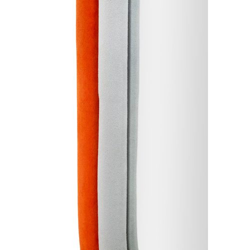 Miroir Mural 60x90 Cm Cadre Ovale En Tissu Multicolore, Style Moderne