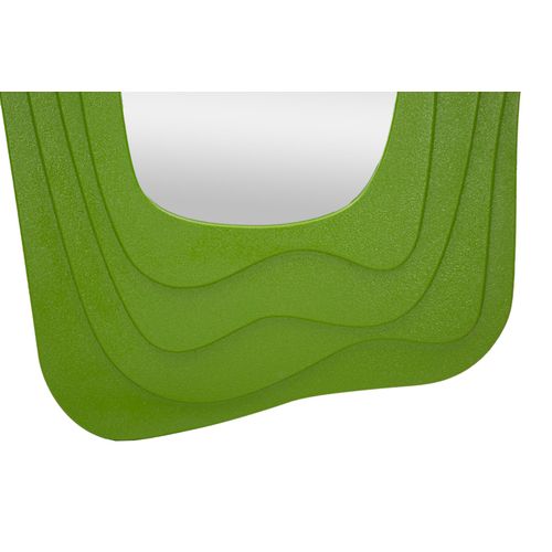 Grand Miroir Mural Vert 90x165 Cm Aux Formes Sinueuses Modernes