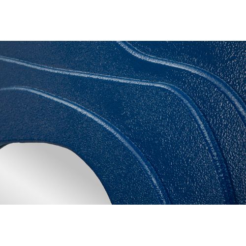 Miroir Mural Bleu 90x97 Cm Design Moderne Aux Lignes Sinueuses