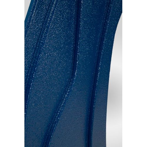 Miroir Mural Bleu 90x97 Cm Design Moderne Aux Lignes Sinueuses