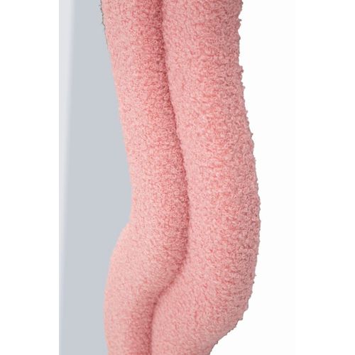 Miroir Mural Rose 60x160 Cm Avec Cadre En Tissu Teddy Élégant