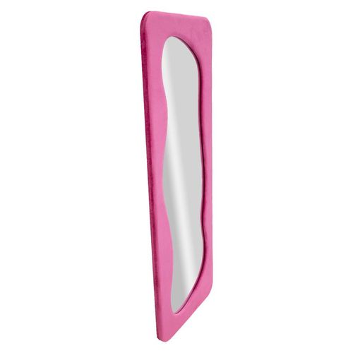 Miroir Mural Fuchsia 60x160 Cm Avec Cadre En Velours Élégant