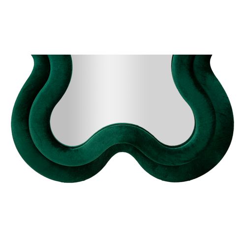 Miroir Mural Vert 58x160 Cm Avec Cadre En Velours Élégant