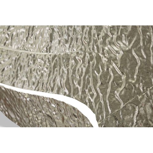 Miroir Mural Carré Argenté 74x79 Cm Design Moderne En Métal