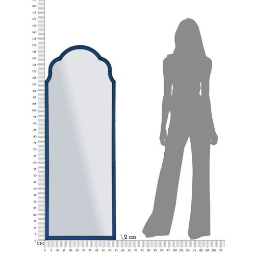 Miroir Mural Bleu 55x150 Cm Au Cadre Élégant Et Raffiné