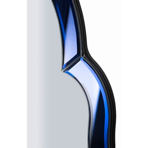 Miroir Mural Bleu 47x80 Cm Avec Cadre Profilé Élégant Et Moderne