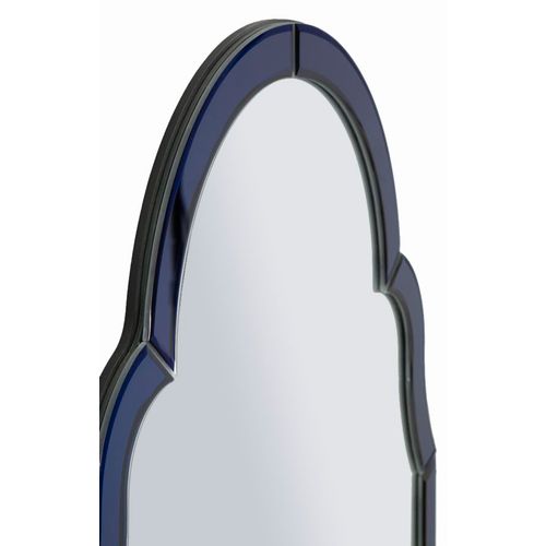 Miroir Mural Bleu 47x80 Cm Avec Cadre Profilé Élégant Et Moderne