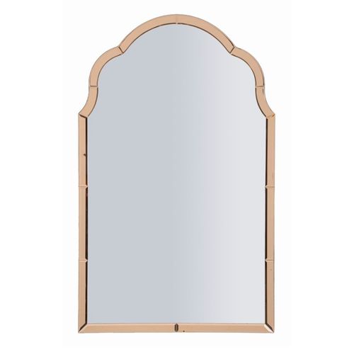 Miroir Mural Rose 62x100 Cm Avec Cadre Profilé Et Design Raffiné
