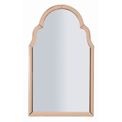 Miroir Mural Rose 47x80 Cm Avec Cadre Courbé Élégant Et Raffiné