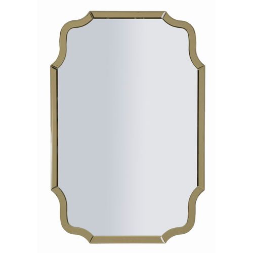 Miroir Mural Doré 60x90 Cm Rectangulaire Avec Cadre Raffiné Et Design Classique Moderne
