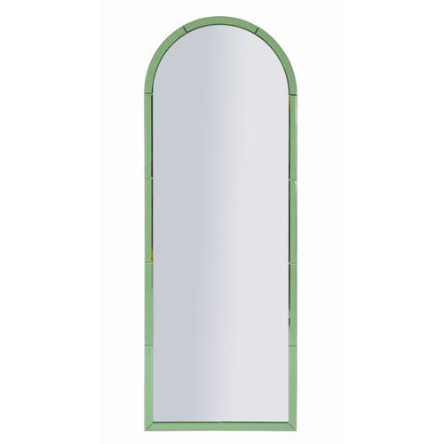 Miroir Mural Vert Rectangulaire 55x150 Cm Avec Cadre Raffiné Et Design Moderne