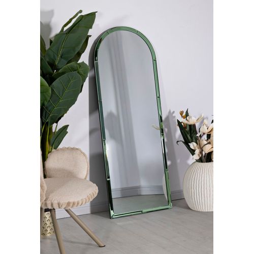 Miroir Mural Vert Rectangulaire 55x150 Cm Avec Cadre Raffiné Et Design Moderne