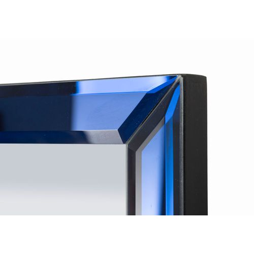 Miroir Mural Bleu Rectangulaire 55x150 Cm Au Cadre Fin Moderne Et Design Élégant