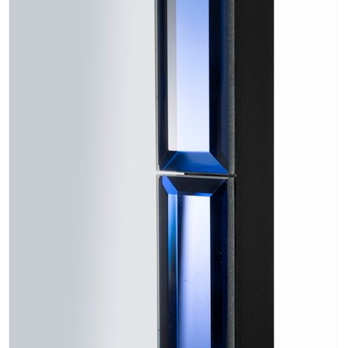 Miroir Mural Bleu Rectangulaire 55x150 Cm Au Cadre Fin Moderne Et Design Élégant