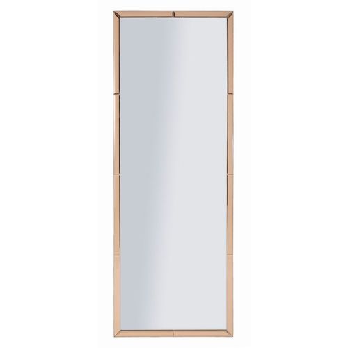 Miroir Mural Rose Rectangulaire 55x150 Cm Avec Cadre Fin Moderne Et Élégant