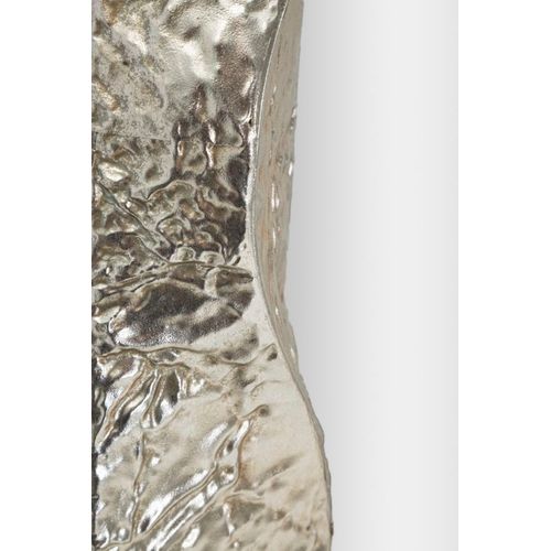 Miroir Mural Argenté Martelé 61x160 Cm Design Vertical Élégant