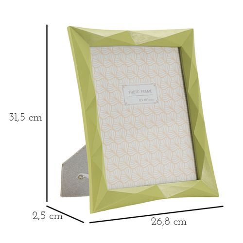 Cadre Photo Moderne En Résine Verte 26,8x2,5x31,5 Cm Format 20x25