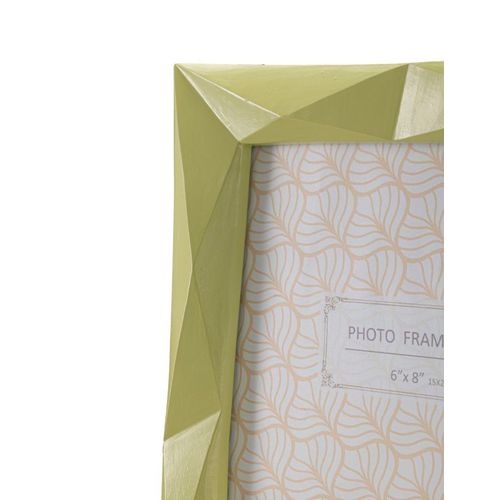 Cadre Photo Moderne En Résine Verte 21,5x2,5x25,8 Cm Format 15x20