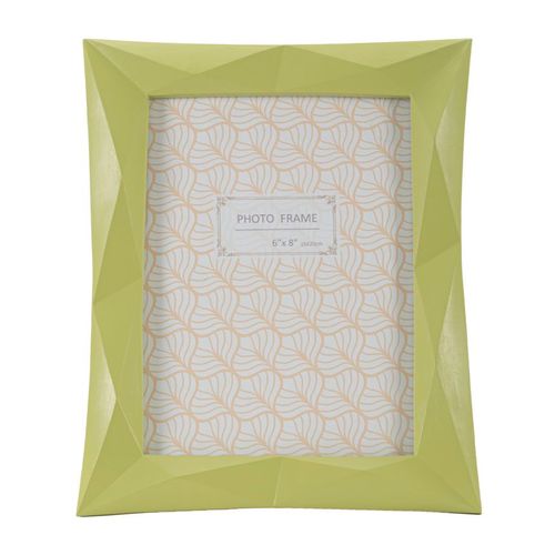 Cadre Photo Moderne En Résine Verte 21,5x2,5x25,8 Cm Format 15x20