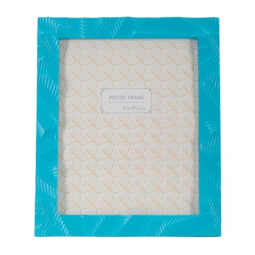 Cadre Photo Moderne En Résine Bleu Clair 25x2x30 Cm Format 20x25