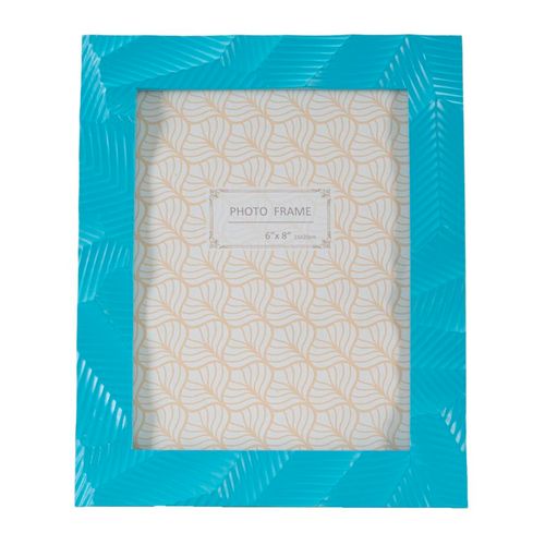 Cadre Photo Moderne Bleu Clair En Résine 20x2x25 Cm Format 15x20