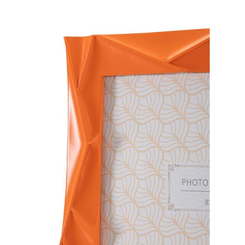 Cadre Photo Rectangulaire Moderne En Résine Orange 25,8x2x31 Cm
