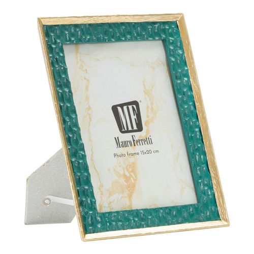 Cadre Photo Vert Et Doré 20x25 Cm Pour Photo Format 15x20 Cm