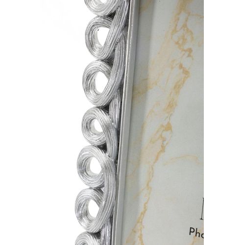 Cadre Photo Argenté 20,8x25,9 Cm Format 15x20 Design Raffiné