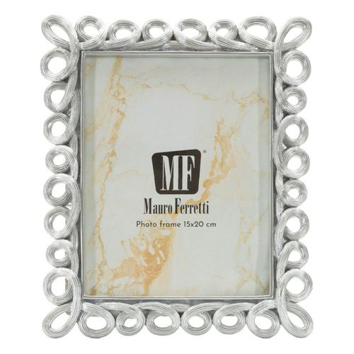 Cadre Photo Argenté 20,8x25,9 Cm Format 15x20 Design Raffiné