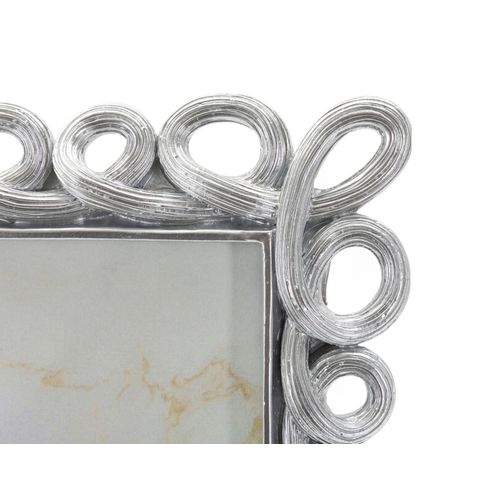 Cadre Photo Argenté 20,8x25,9 Cm Format 15x20 Design Raffiné