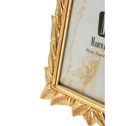 Cadre Photo Doré 21,2x26,8 Cm Format 15x20 Avec Bordure Feuilles De Laurier
