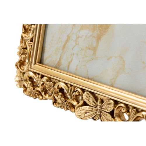 Cadre Photo Classique Doré 27,8x32,5 Cm Format 20x25 Style Baroque