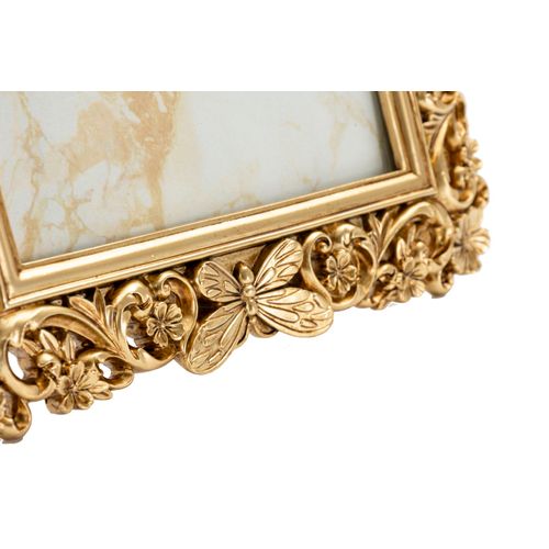 Cadre Photo Classique Doré 22x27,3 Cm Format 15x20 Style Baroque Raffiné