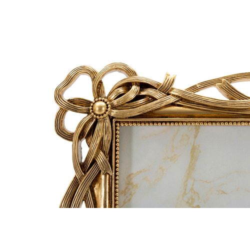 Cadre Photo Doré 29x33,6 Cm Format 20x25 Style Tresse Raffinée Classique