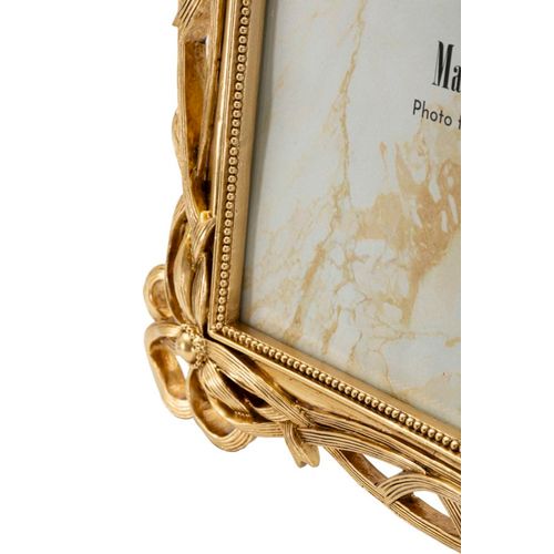 Cadre Photo Doré 29x33,6 Cm Format 20x25 Style Tresse Raffinée Classique