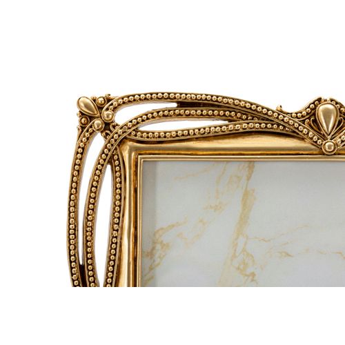 Cadre Photo Doré 27x32 Cm Format 20x25 Style Tresse Raffinée Classique