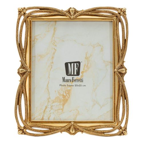 Cadre Photo Doré 27x32 Cm Format 20x25 Style Tresse Raffinée Classique