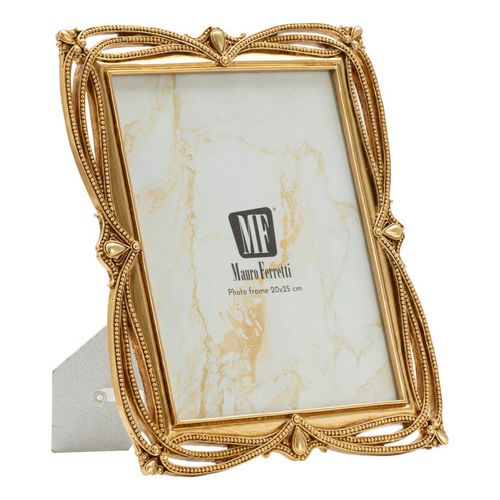 Cadre Photo Doré 27x32 Cm Format 20x25 Style Tresse Raffinée Classique
