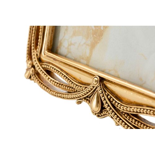 Cadre Photo Doré 21,8x26,8 Cm Format 15x20 Style Tresse Classique Élégante