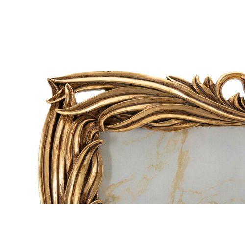 Cadre Photo Baroque Doré 27,5x32,5 Cm Format 20x25 Style Tressé Luxueux