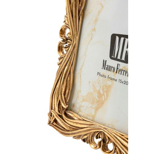 Cadre Photo Baroque Doré 21,8x26,5 Cm Format 15x20 Style Tressé Raffiné