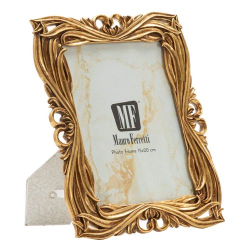 Cadre Photo Baroque Doré 21,8x26,5 Cm Format 15x20 Style Tressé Raffiné