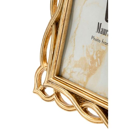 Cadre Photo Doré 23x27,9 Cm Format 15x20 Style Tressé Élégant Inspiré Des Vagues