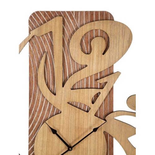 Horloge Murale 70 Cm En Mdf Au Design Irrégulier Inspiré De L’art Futuriste Moderne