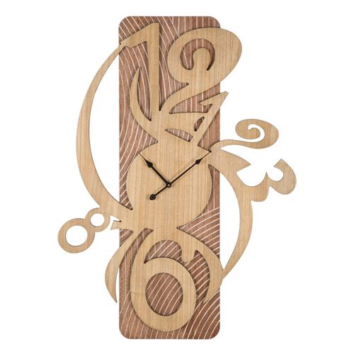 Horloge Murale 70 Cm En Mdf Au Design Irrégulier Inspiré De L’art Futuriste Moderne