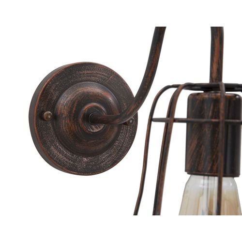 Applique Murale Style Industriel B 33x15x27,5 Cm Métal Sombre Et Créative