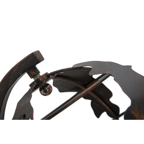 Lampe à Poser Industrielle En Fer 24x20x40 Cm Coloris Sombre E14