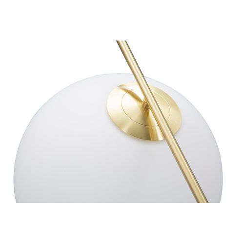 Suspension Glamy En Métal Doré Et Sphère En Verre Opaque 50x30x100 Cm