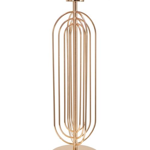 Lampe à Poser Métal Doré Et Abat-jour Tissu Rose Ø33x64 Cm Chic