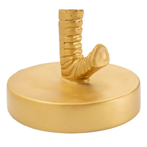 Lampe à Poser Éléphant Doré Avec Abat-jour Noir Ø25x43 Cm